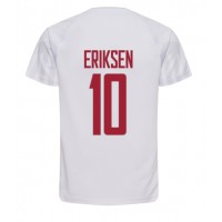 Danmark Christian Eriksen #10 Bortedrakt VM 2022 Kortermet